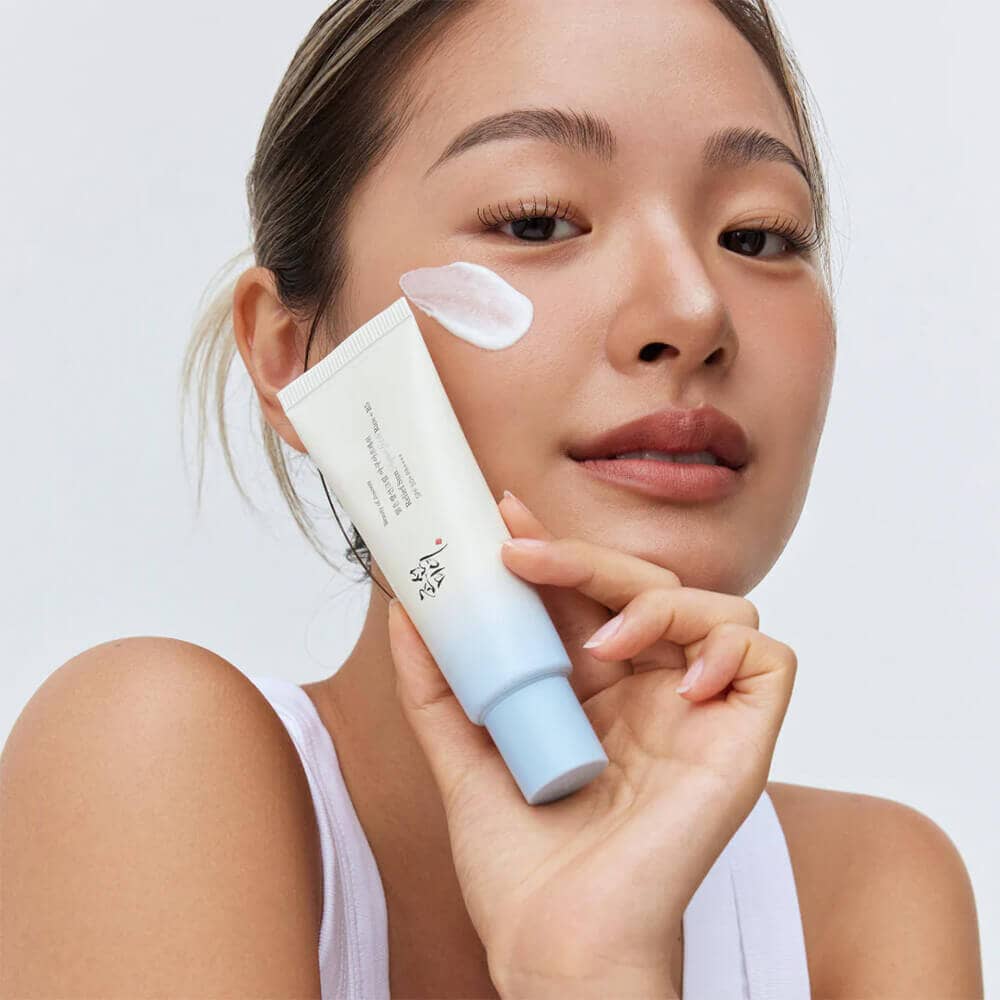 Лёгкий солнцезащитный крем с пантенолом Beauty of Joseon Relief Sun Aqua-fresh Rice+B5 SPF50+ PA++++ 5